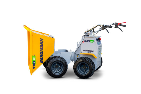 Seitenansicht-Mulde-gekippt-Bergmann-Elektro-Dumper-C301M